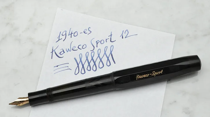 Kaweco Sport 12 töltőtoll írásképe