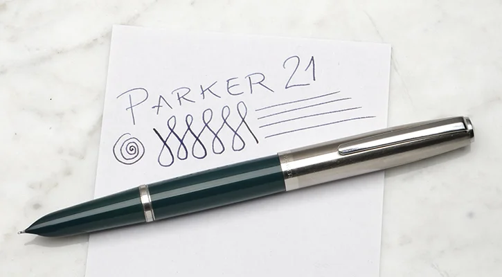 Parker 21 írásképe