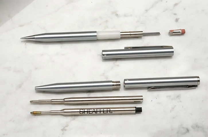 Sheaffer szett szétszedve