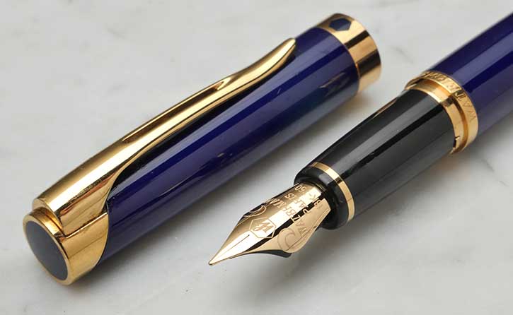 Waterman L'etalon Blue töltőtoll tollhegy és kupak