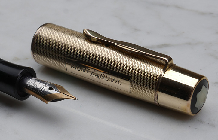 Montblanc double gold rolled  132 fountain pen