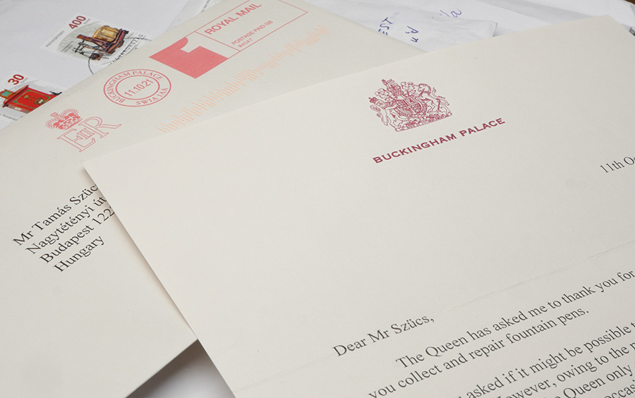 LETTER RECEIVED FROM BUCKINGHAM PALACE!