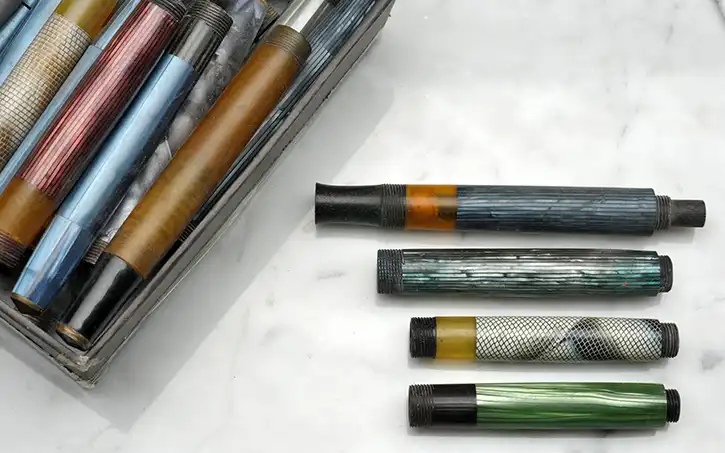 Fountain pen barrels