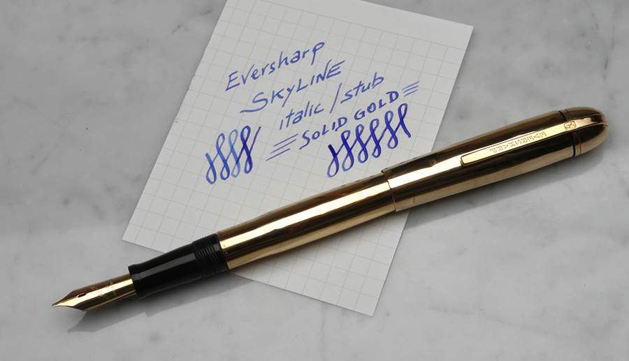 Eversharp Skíline 14k solid gold fountain pen